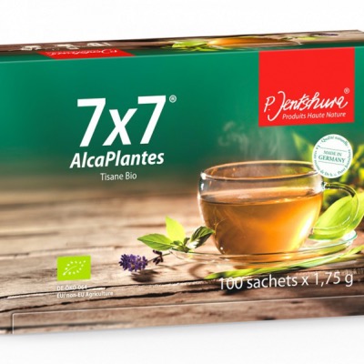 7 x 7 AlcaPlantes, infusion purifiante BIO - Equilibre acido-basique - 100 sachets - P. Jentschura