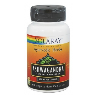 Ashwagandha 470mg - 60 gélules - Solaray 