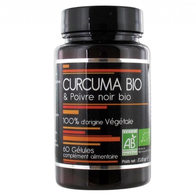 Curcuma & Poivre noir Bio - 60 gélules - Aquasilice