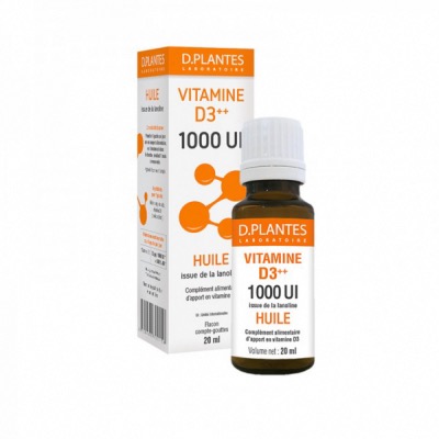 Vitamine D3 ++ Huile - 1000UI - 20ml