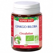 Comprimés de Ginkgo biologique - 80 comprimés - Superdiet