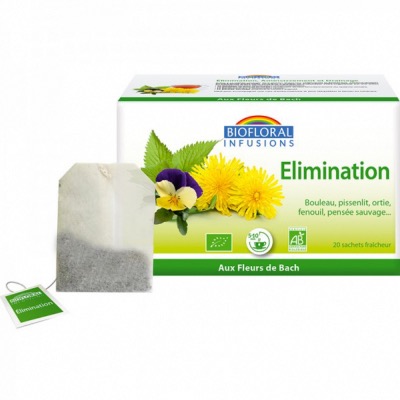 Infusion Bio aux fleurs de Bach - Elimination, Amincissement, Drainant