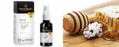 Spray au miel de manuka, une solution naturelle