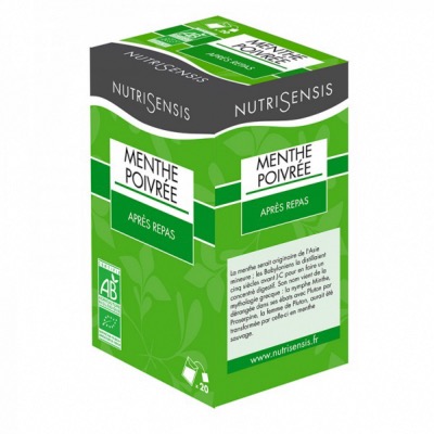 Infusion Menthe poivrée Bio - 20 sachets - Nutrisensis 