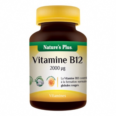 Vitamine B12 - 2000µg - Libération prolongée - 60 comprimés - Nature's Plus