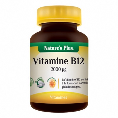 Vitamine B12 - 2000µg - Libération prolongée - 60 comprimés - Nature's Plus
