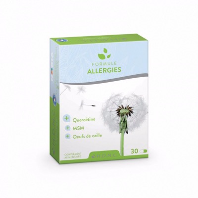 Formule Allergies - Quercétine - MSM - Oeufs de cailles - 30 gélules - H.D.N.C