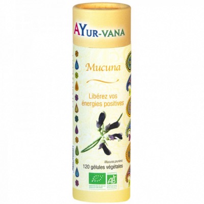 Mucuna Bio - 120 gélules végétales - Ayur-Vana