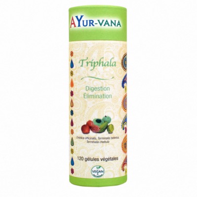 Triphala - Digestion et Elimination - 120 Gélules - Ayur Vana