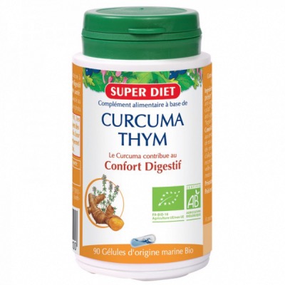 Curcuma et Thym Bio - Confort digestif - 90 gélules