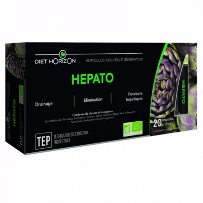 Hépato bio - Drainage & Elimination - 20 ampoules - Diet Horizon 