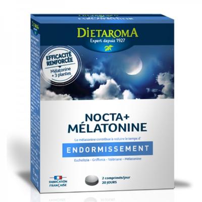 Nocta + - Mélatonine - 40 comprimés - Dietaroma