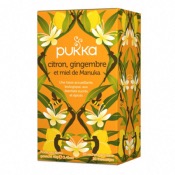 Infusion Citron, Gingembre, Miel de Manuka Bio - 20 sachets - Pukka