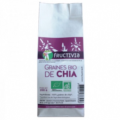 Graines de Chia Bio - 200g - Fructivia 