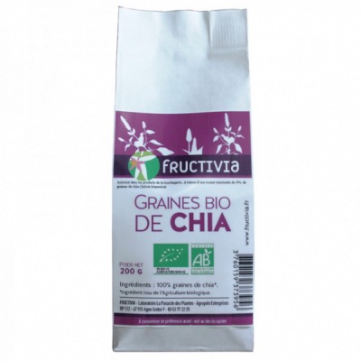 Graines de Chia Bio - 200g - Fructivia 