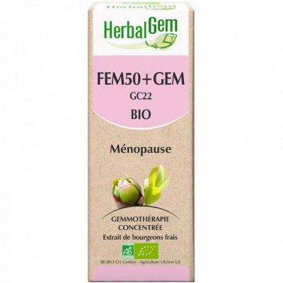 Fem50+gem Bio - Ménopause - 50ml - Herbalgem
