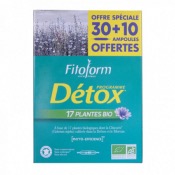 Programme détox Bio - 30 ampoules + 10 offertes - Fitoform